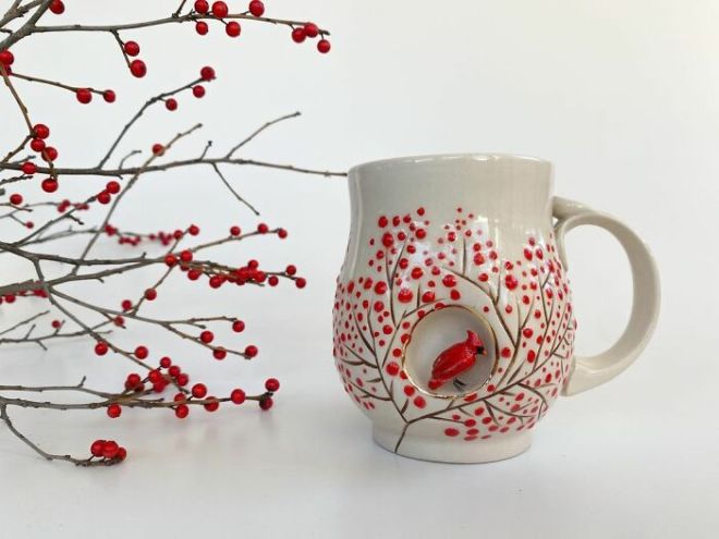 Amazing Hand-Made Cups With Artistic Sculptures