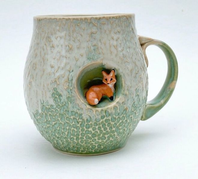 Amazing Hand-Made Cups With Artistic Sculptures