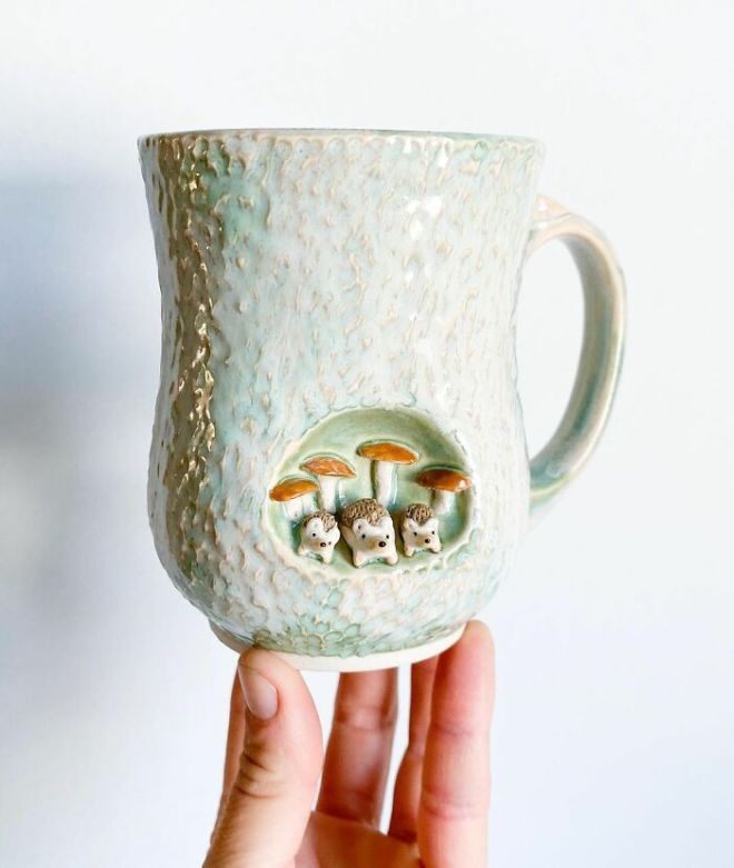 Amazing Hand-Made Cups With Artistic Sculptures