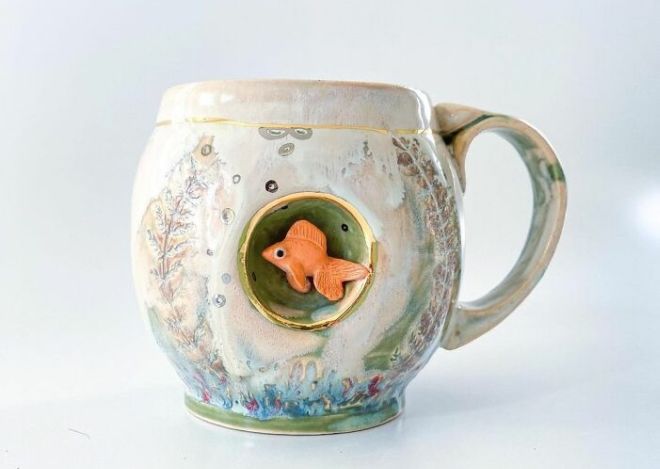 Amazing Hand-Made Cups With Artistic Sculptures