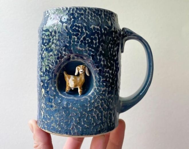 Amazing Hand-Made Cups With Artistic Sculptures