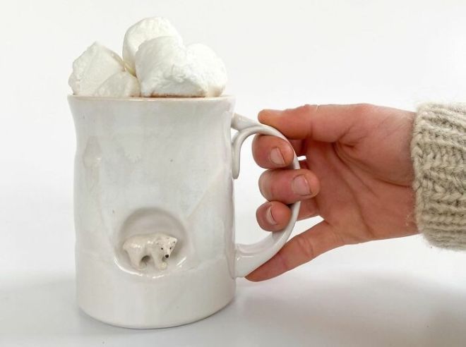 Amazing Hand-Made Cups With Artistic Sculptures