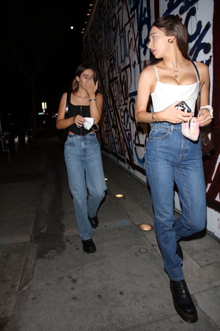 Amelia Gray Hamlin And Delilah Belle Hamlin Spotted At Craig's In West Hollywood