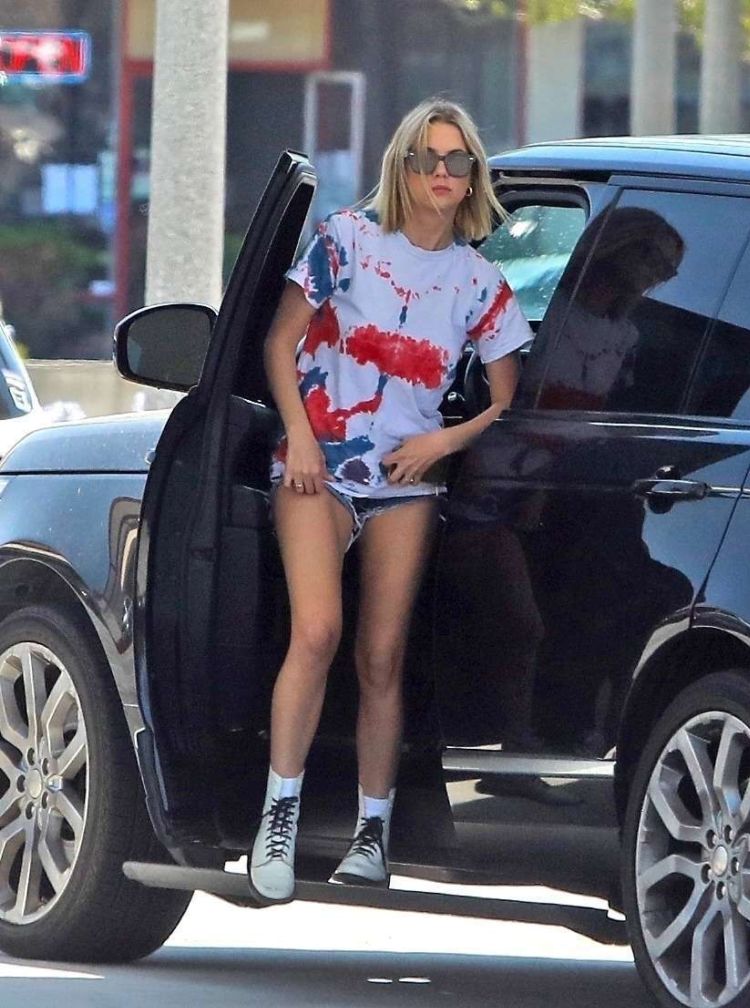 Ashley Benson Spotted Pumping Gas In Shorts Out In Los Angeles