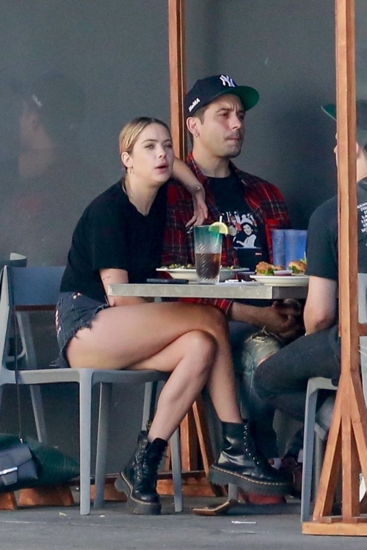 Ashley Benson Spotted At Mustard Seed Cafe In Los Angeles