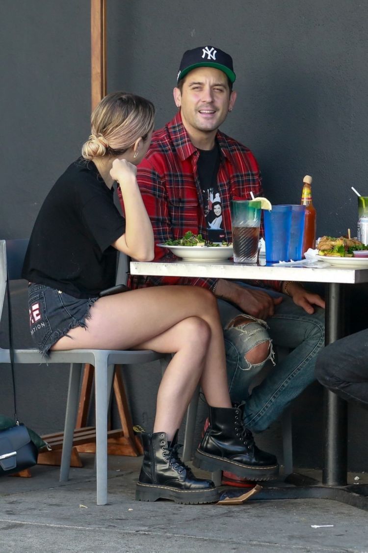 Ashley Benson Spotted At Mustard Seed Cafe In Los Angeles