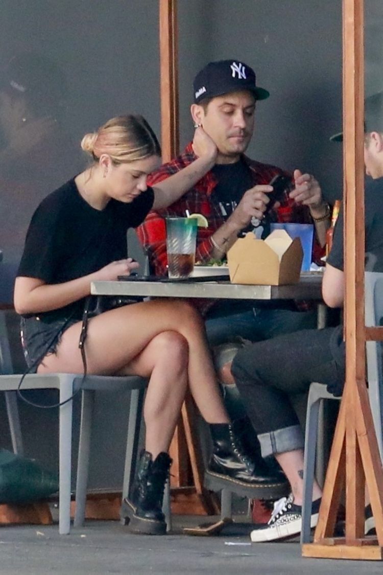 Ashley Benson Spotted At Mustard Seed Cafe In Los Angeles