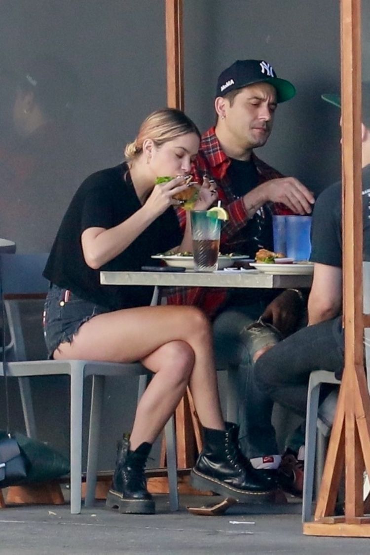Ashley Benson Spotted At Mustard Seed Cafe In Los Angeles