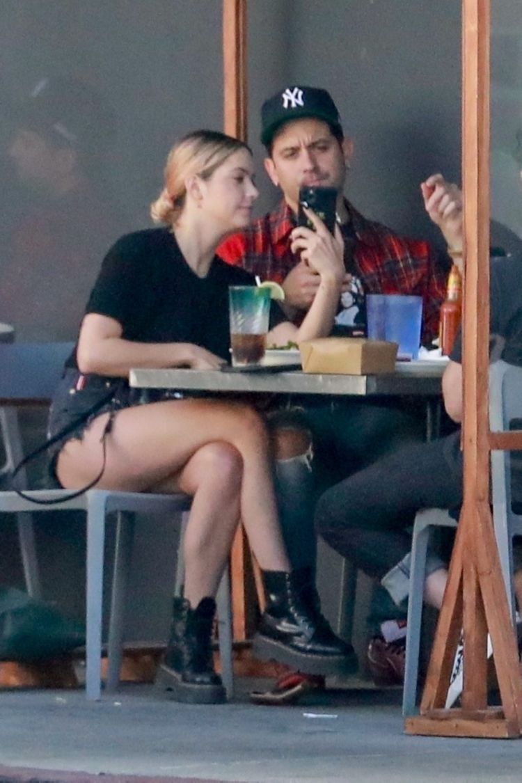 Ashley Benson Spotted At Mustard Seed Cafe In Los Angeles