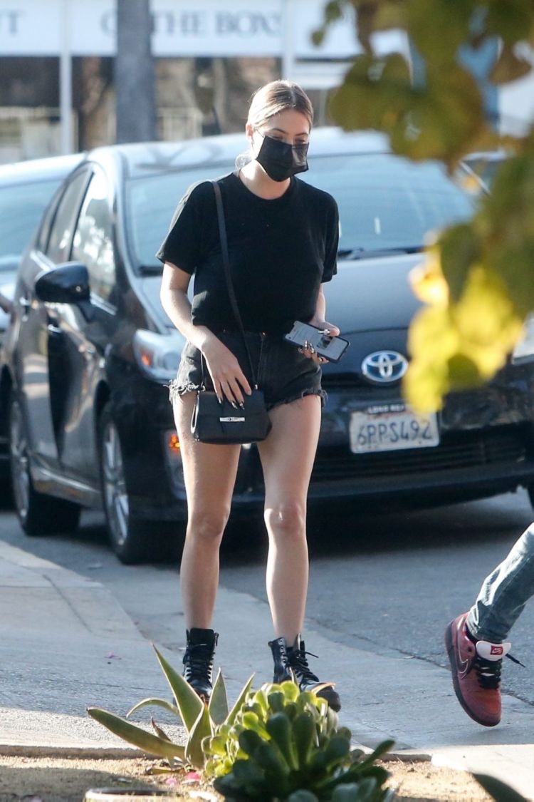 Ashley Benson Spotted At Mustard Seed Cafe In Los Angeles