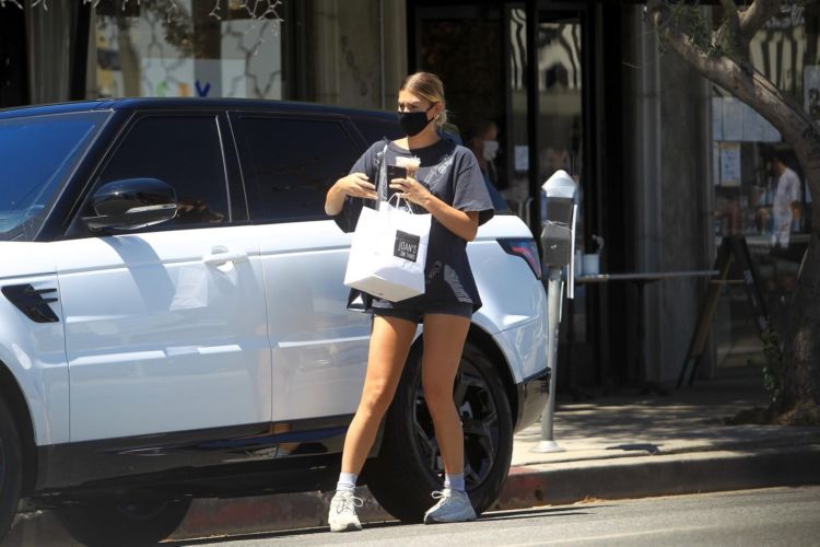 Ashley Tisdale Candids Outside Joan's On Third In Studio City