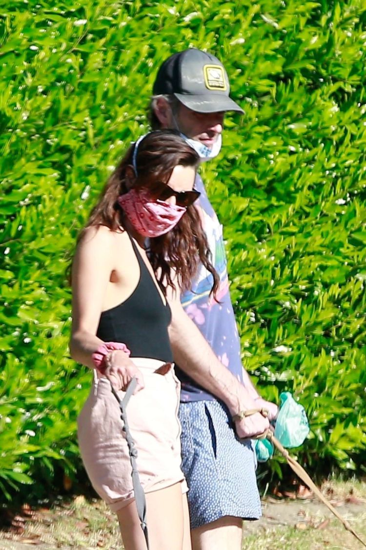 Aubrey Plaza Spotted Walking Her Dogs In Los Feliz