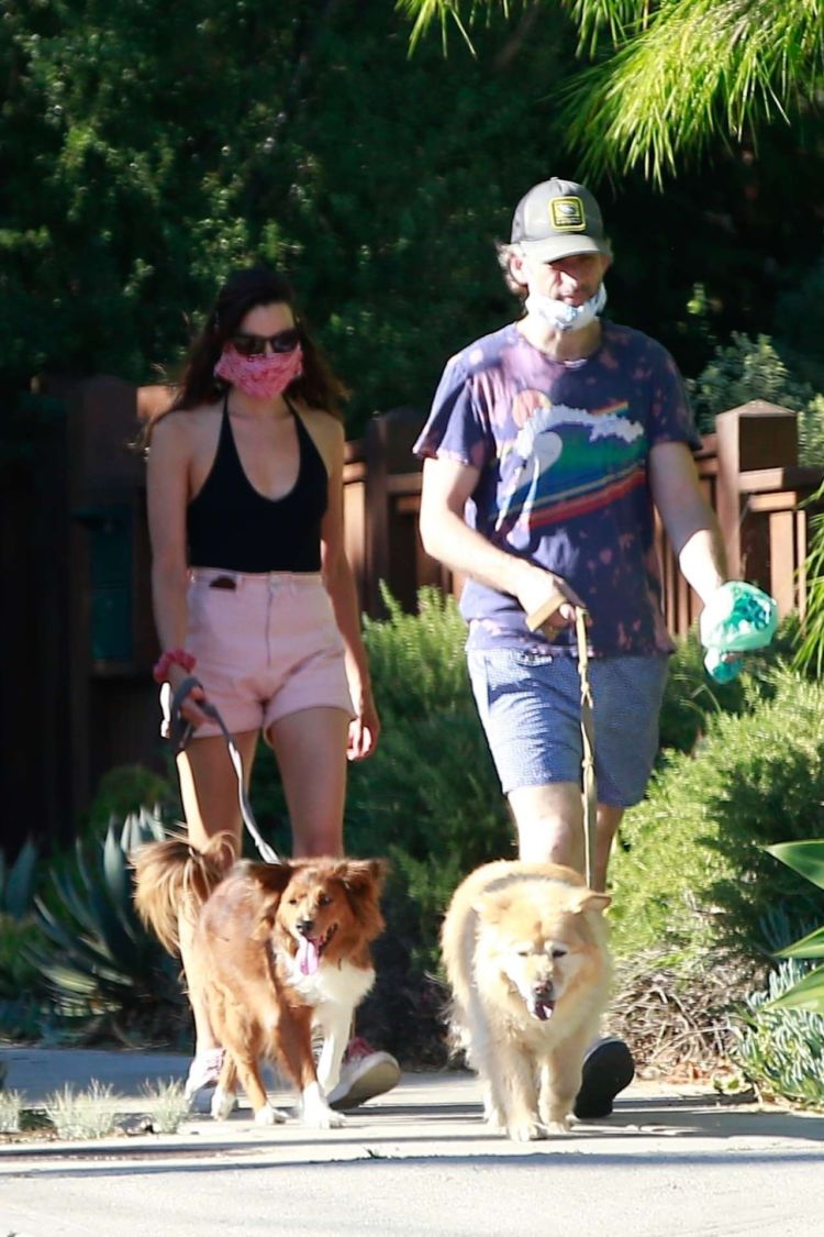 Aubrey Plaza Spotted Walking Her Dogs In Los Feliz