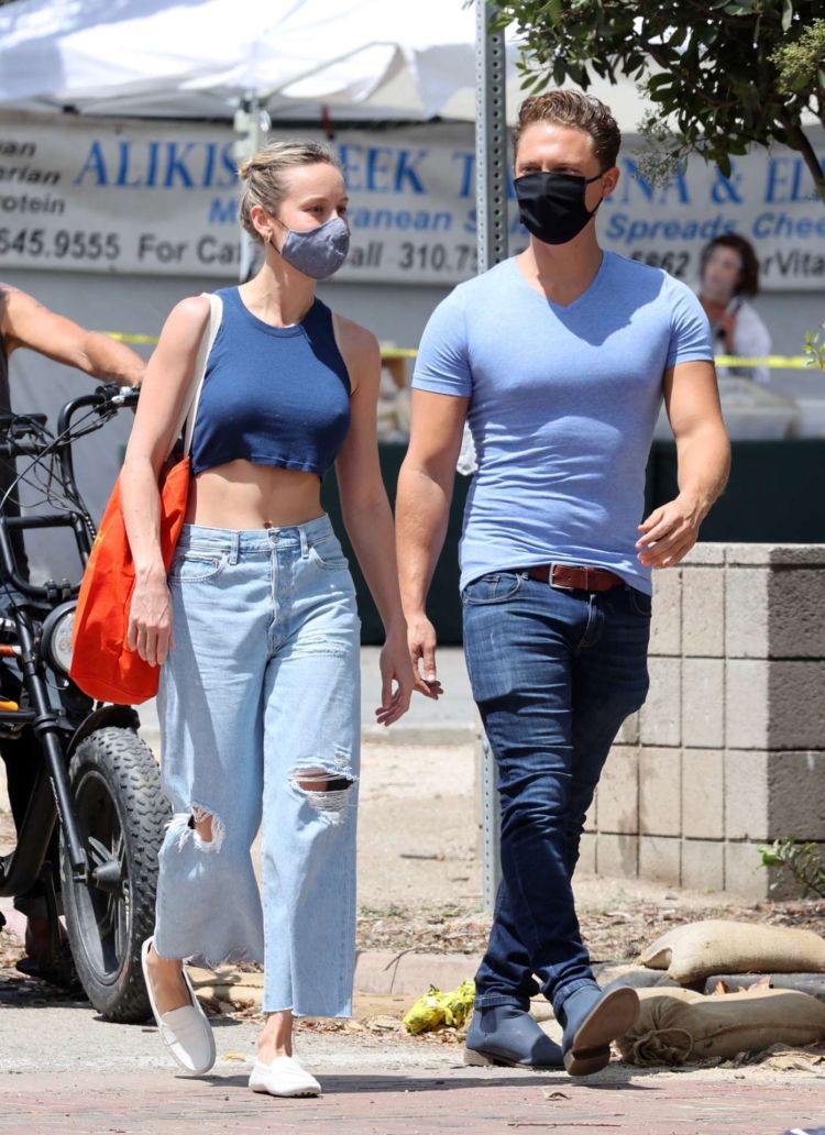 Brie Larson Spotted Shopping At The Malibu Market