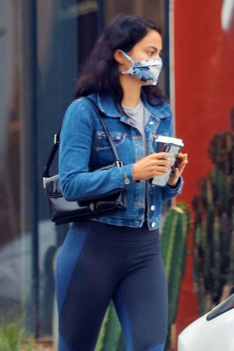 Stylish Camila Mendes Candids In Leggings Out In Los Angeles