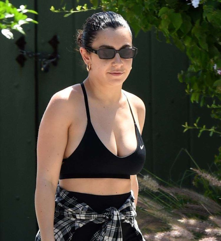 Charli XCX Spotted Walking In Nike Sports Bra Out In LA