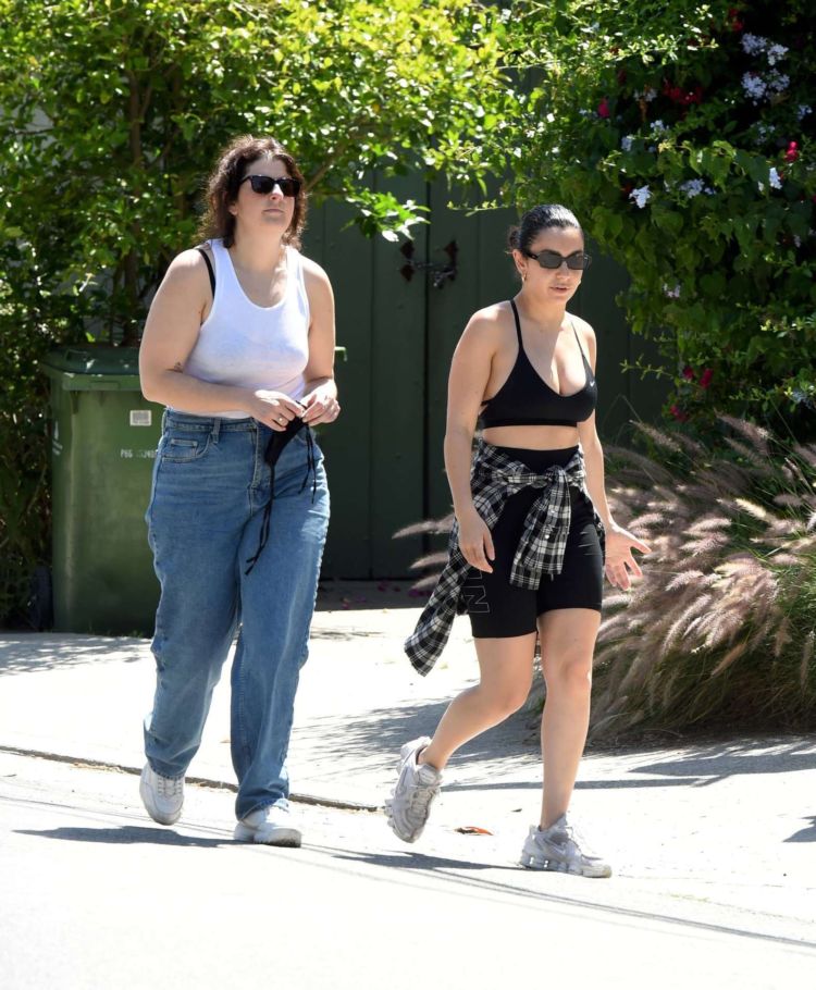 Charli XCX Spotted Walking In Nike Sports Bra Out In LA