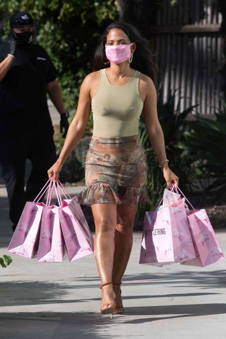 Christina Milian Spotted At PYT Headquarters In West Hollywood