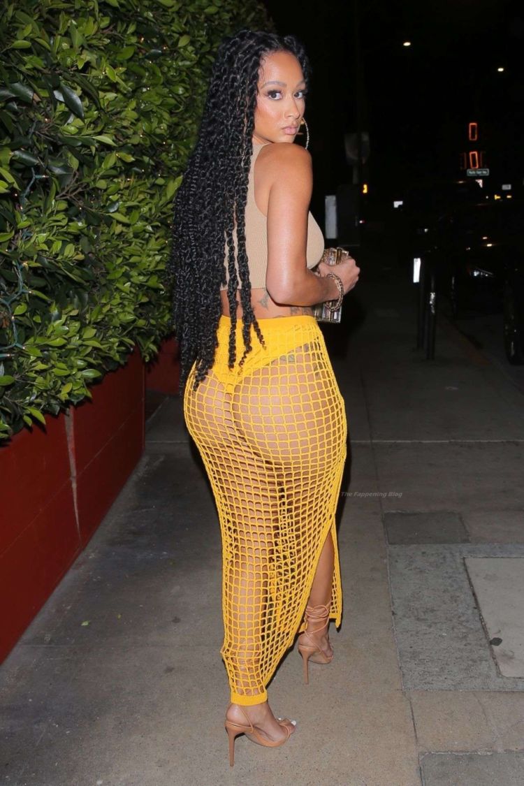 Draya Michele Goes On A Romantic Date Night At Giorgio Baldi In Santa Monica