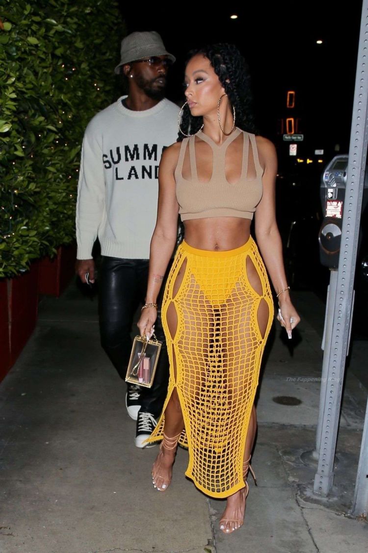 Draya Michele Goes On A Romantic Date Night At Giorgio Baldi In Santa Monica