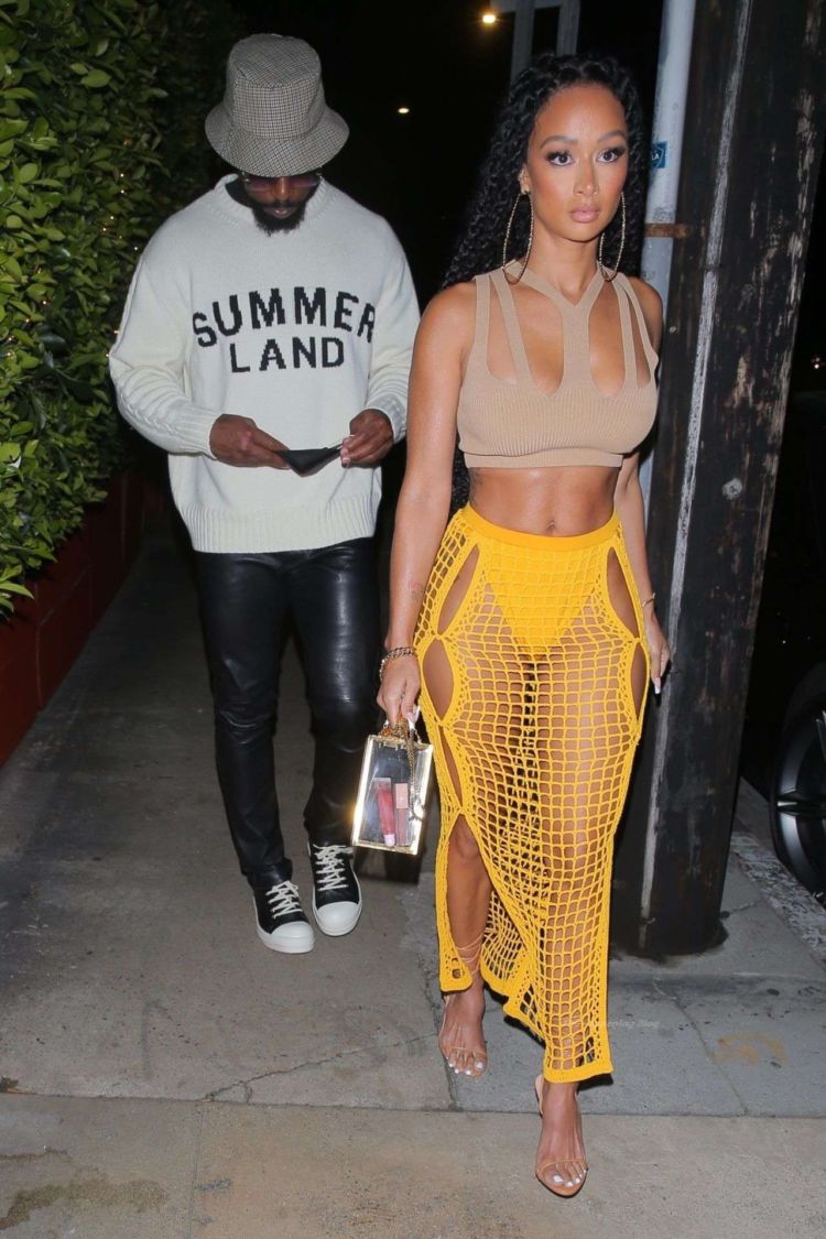 Draya Michele Goes On A Romantic Date Night At Giorgio Baldi In Santa Monica