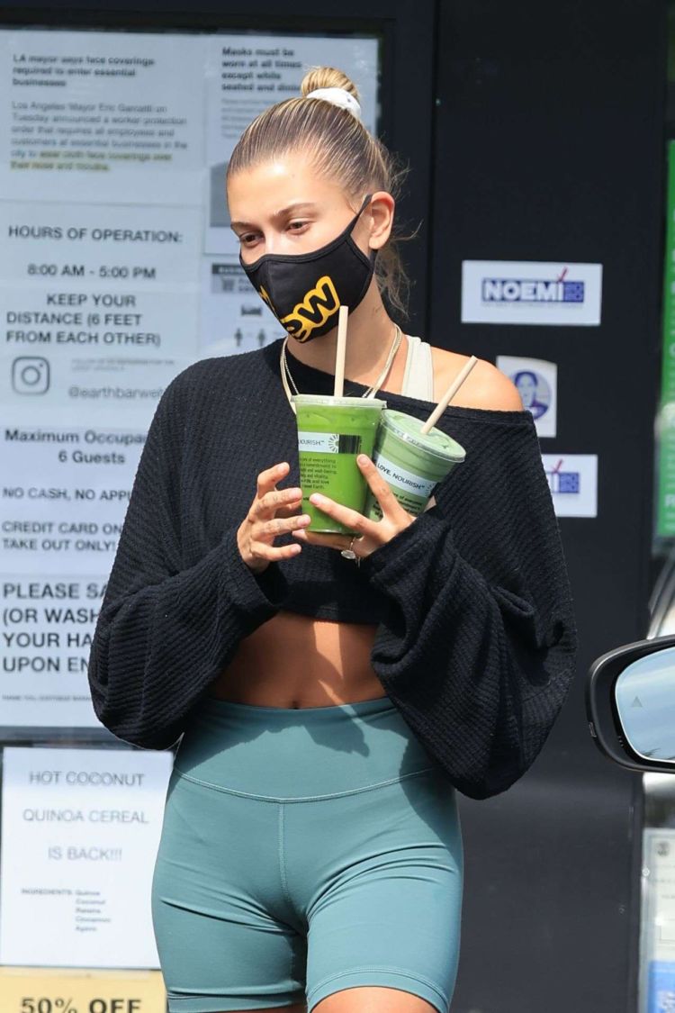 Hailey Bieber's Post Workout Pictures In Los Angeles