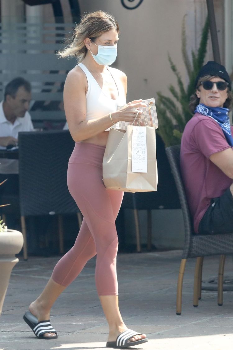 Jillian Michaels Candids In Tights Out In Malibu