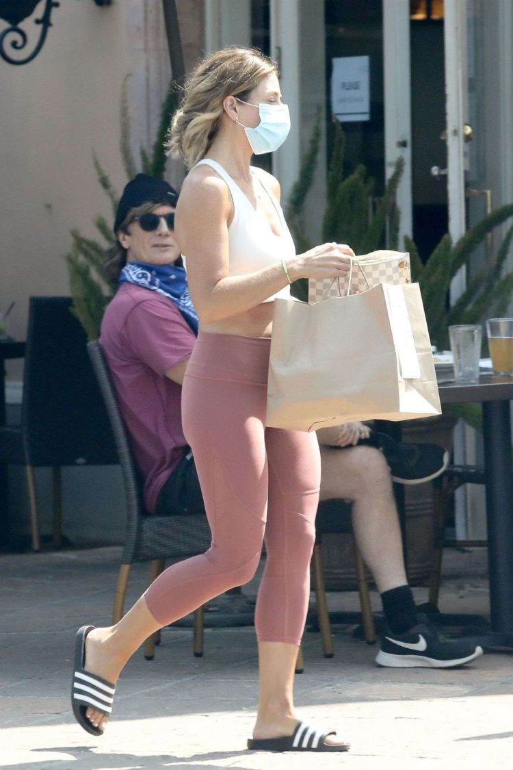 Jillian Michaels Candids In Tights Out In Malibu