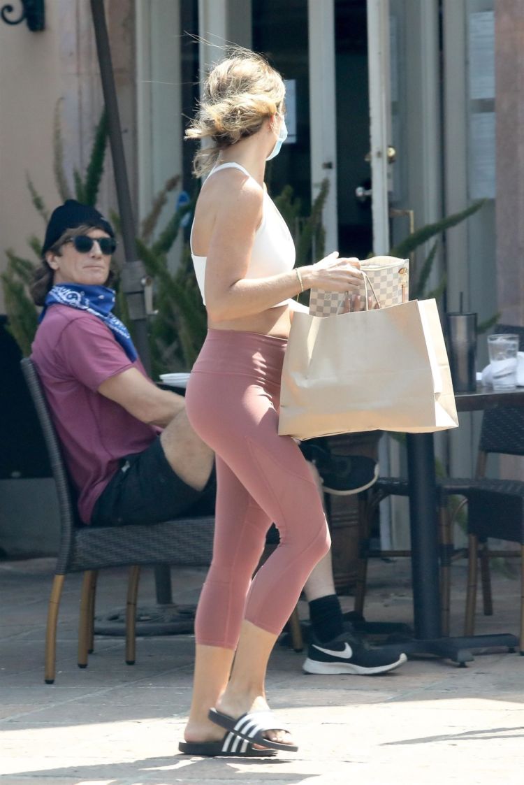 Jillian Michaels Candids In Tights Out In Malibu