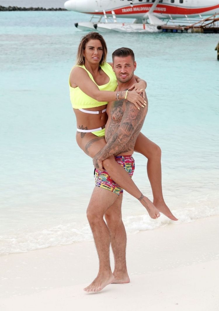 Kate Price And Carl Woods Jet Skiing On Their Holiday In The Maldives