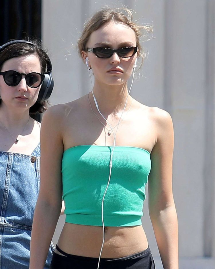 Lily-Rose Depp Spotted Out And About In Paris