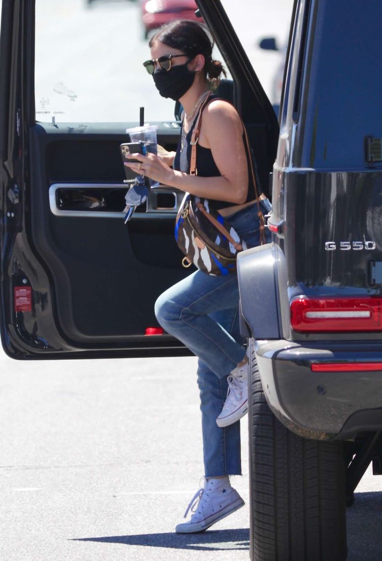 Lucy Hale Candids In Jeans While Running Errands In Los Angeles