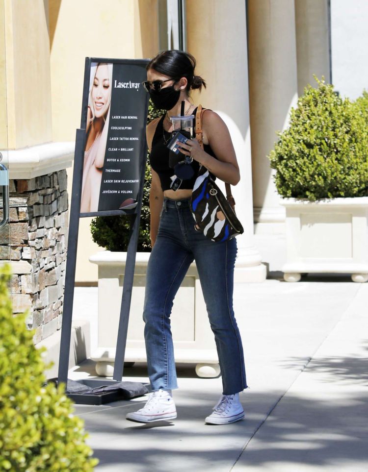 Lucy Hale Candids In Jeans While Running Errands In Los Angeles