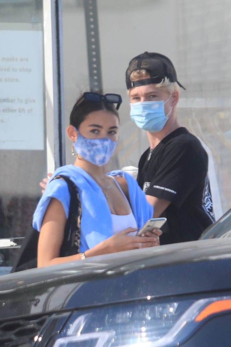 Madison Beer Candids In Blue Shorts Out In West Hollywood