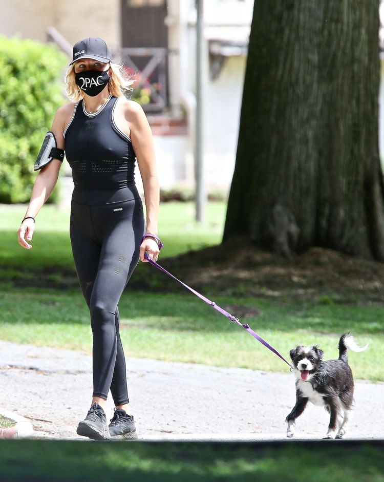 Fitness Freak Malin Akerman Spotted Walking Her Dog In Los Feliz