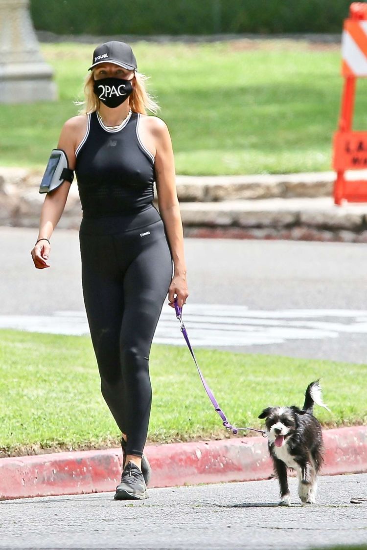Fitness Freak Malin Akerman Spotted Walking Her Dog In Los Feliz