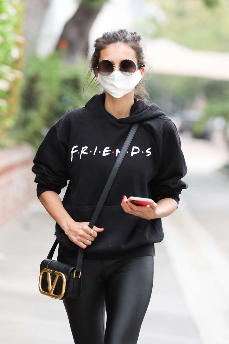 Nina Dobrev Looks Stylish In All Black Outfit Out In Los Angeles