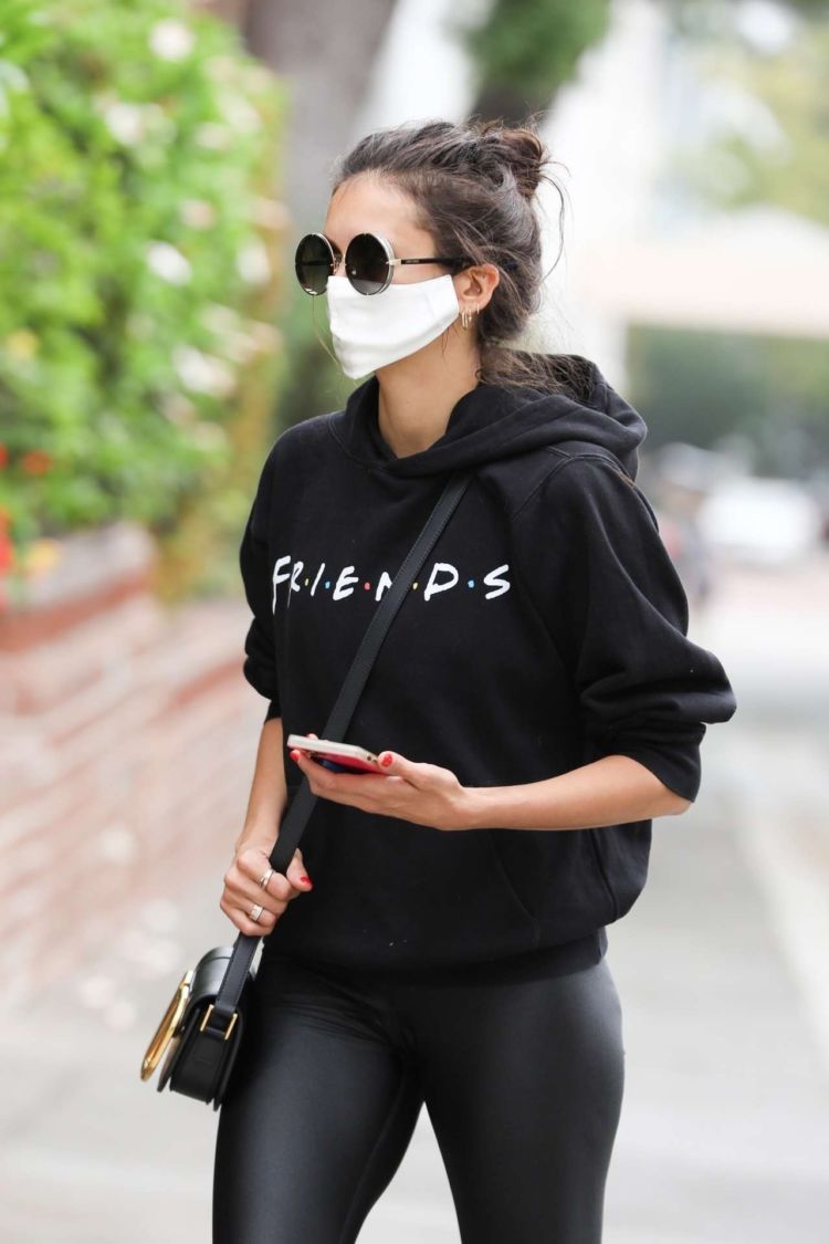 Nina Dobrev Looks Stylish In All Black Outfit Out In Los Angeles
