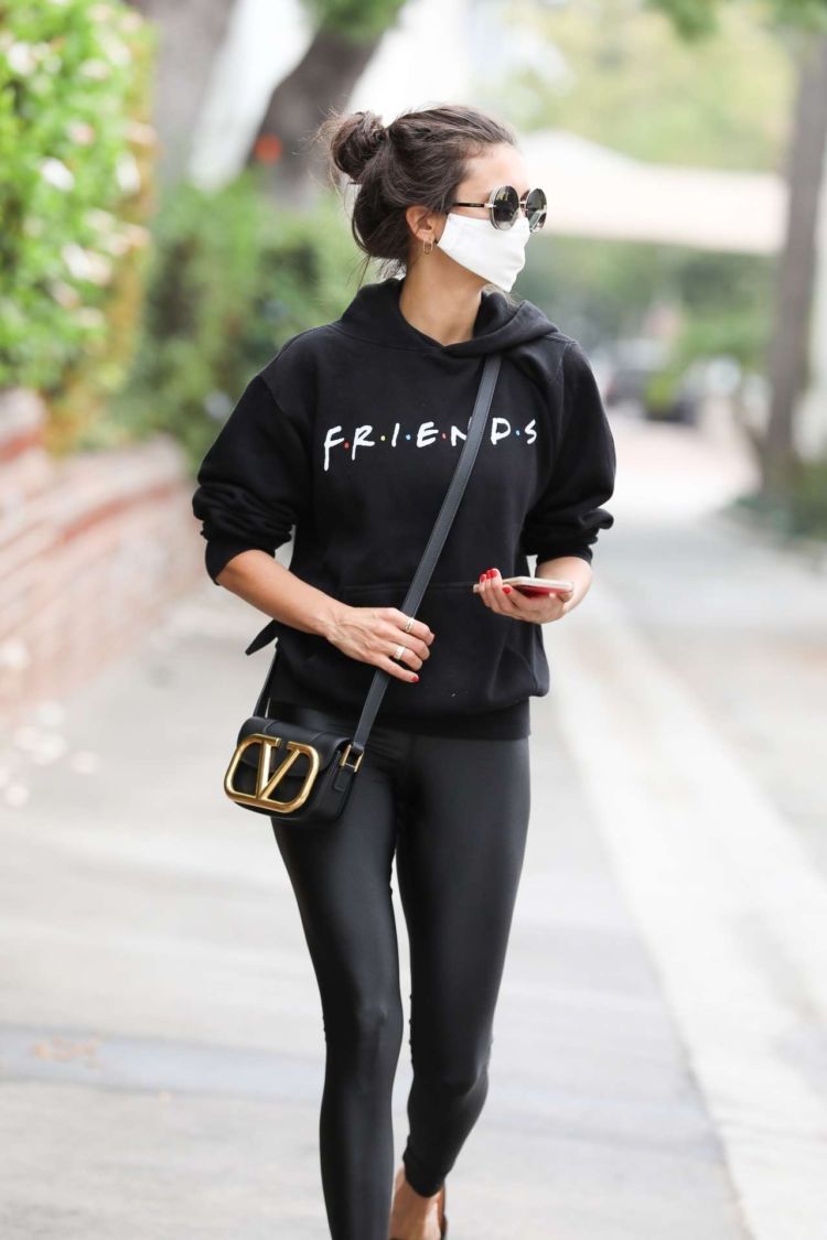 Nina Dobrev Looks Stylish In All Black Outfit Out In Los Angeles