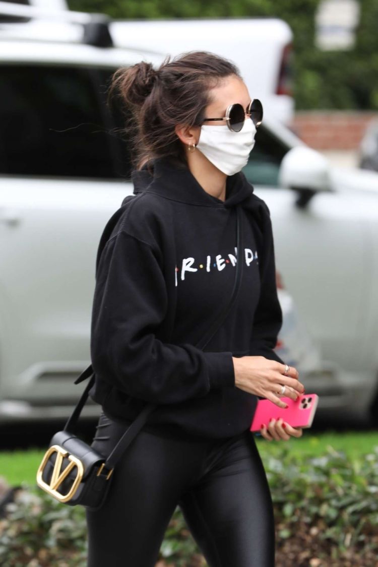 Nina Dobrev Looks Stylish In All Black Outfit Out In Los Angeles