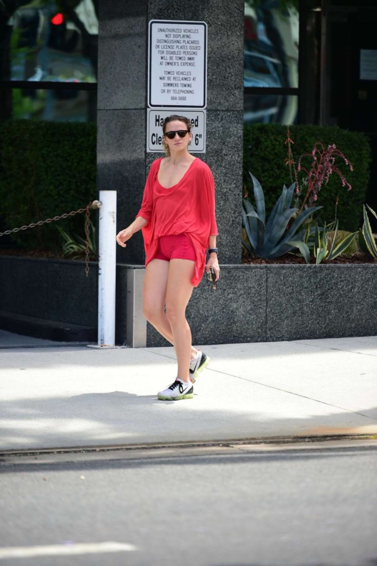 Shantel VanSanten Candids In Red Out In Los Angeles
