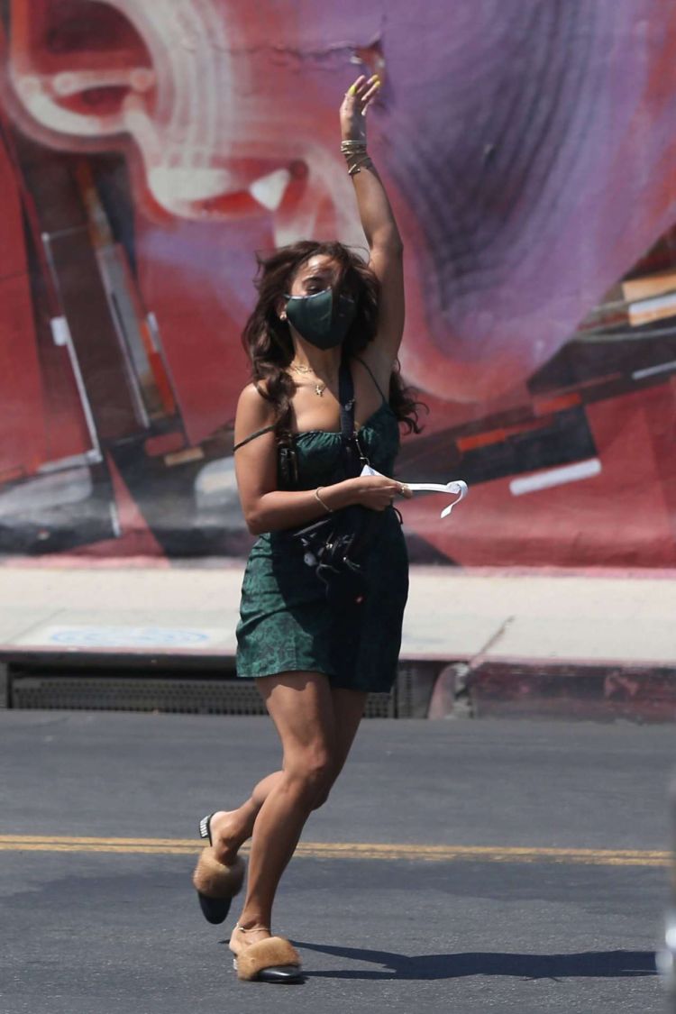 Vanessa Hudgens Spotted Dancing Outdoors In West Hollywood