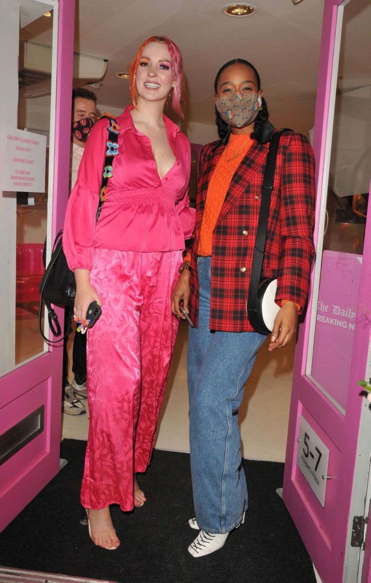 Victoria Clay Spotted In All Pink Out In London