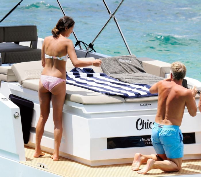Ana Ivanovic Vacationing In Bikini On A Yacht In Mallorca