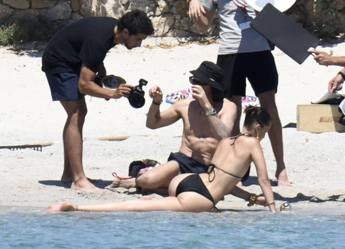 Bella Hadid Backstage For A Bikini Photoshoot In Corsica