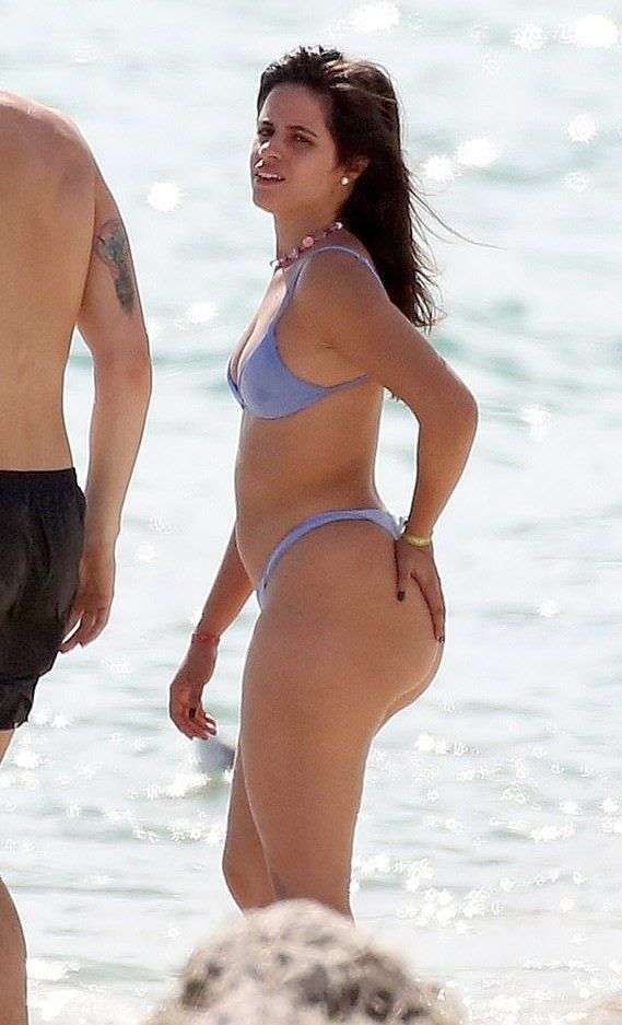 Camila Cabello Enjoying In Bikini On The Beach In Miami