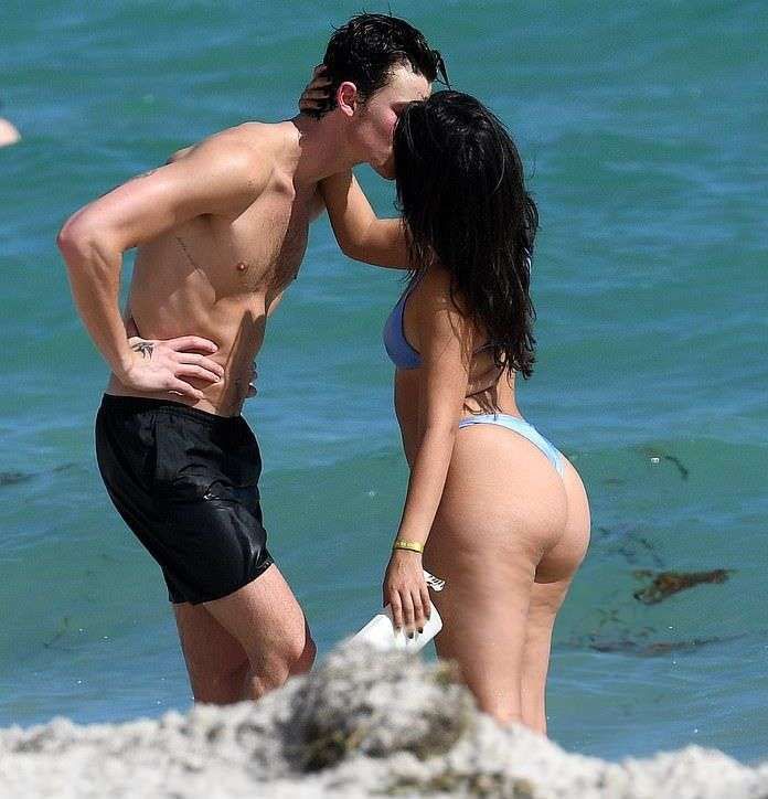 Camila Cabello Enjoying In Bikini On The Beach In Miami