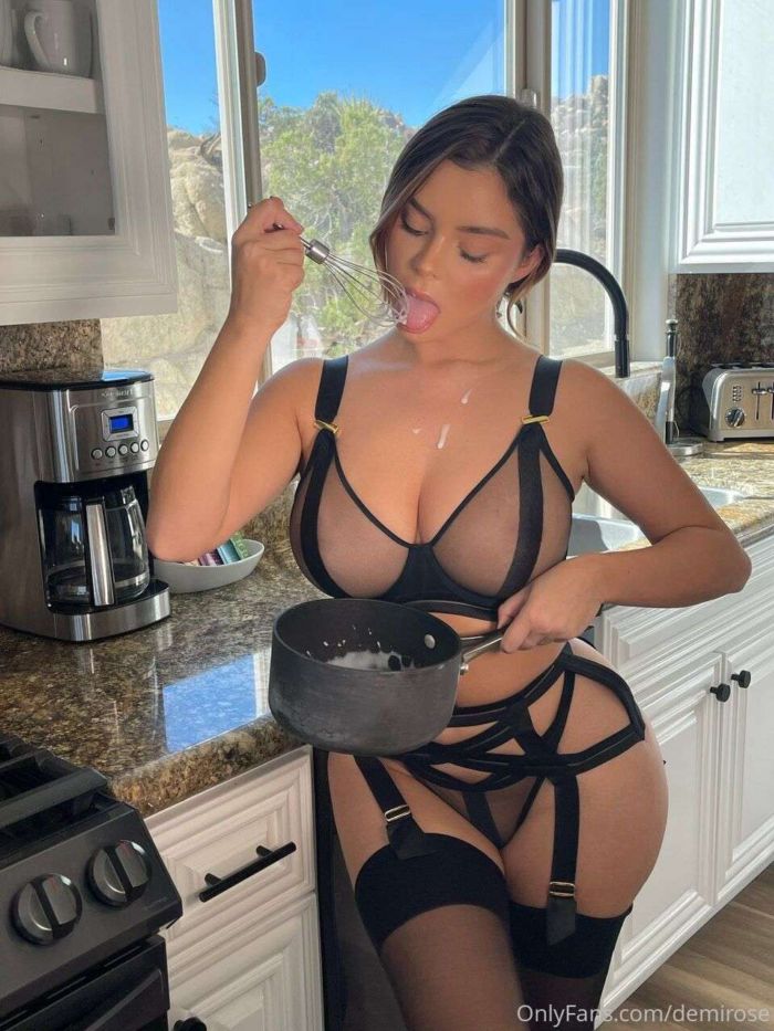 Demi Rose Mawby's Bootyful Shoot In Black Lingerie