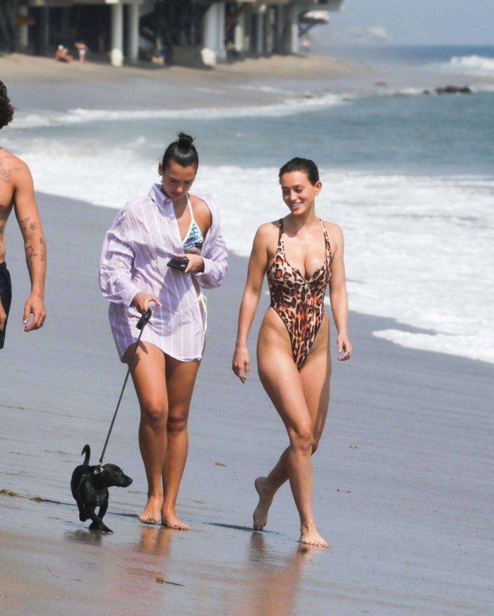 Dua Lipa Candids In Bikini At The Beach In Malibu