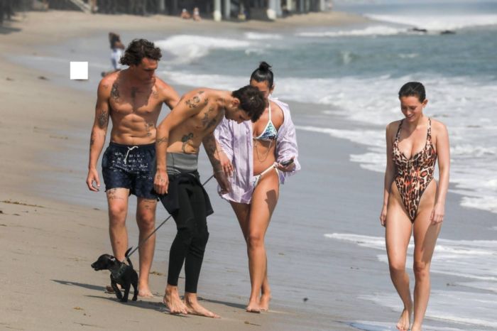 Dua Lipa Candids In Bikini At The Beach In Malibu